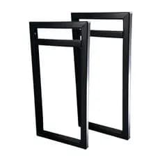 Par Suporte Prateleira 20cm Estilo Industrial Aço Reforçado Para Cozinha Quarto Banheiro Ferro MDF