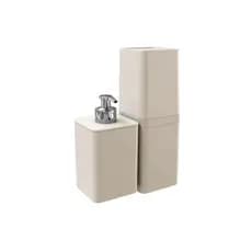 KIT BANHEIRO 2 PCS SMILE - AREIA