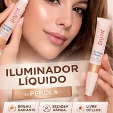 Iluminador Payot Pérola Líquido Alta Pigmentação Com Esponja Glow
