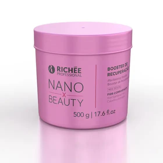 NanoBeauty BTX Booster Recuperação Termoativado Antifrizz 500g NanoBTX Repair Repositor de Massa Richée Professional