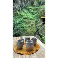 Copo dose Pedra sabão 5 unidades