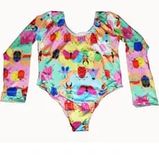 Maiô Body manga longa infantil Moda Praia