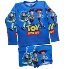 Roupa Uv Infantil Com Blusa De Proteção Solar E Sunga roupa de banho praia piscina infantil