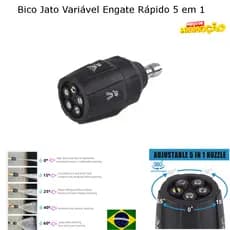 Bico Jato Variavel Engate Rapido para Lavadoras Alta Pressão,Agiliza A Lavagem do Seu Carro ou Moto
