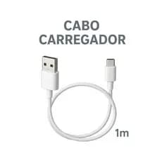 Cabo Carregador Rápido Lightning 1m Compatível iPhone  Turbo Reforçado USB Cor Branca Envio Imediato