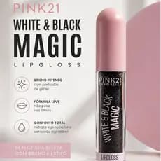 Gloss Labial Mágico Pink21 PH Muda de Cor | Efeito Natural + Brilho Intenso Lip Combo Maquiagem