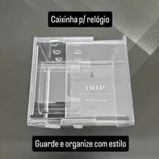 Caixa Caixinha de Acrílico Resistente para Relógio Presente Revenda Atacado 1/2/4/6/8/10 unidades