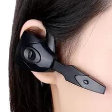 Fone de Ouvido Bluetooth Earbuds Com Cancelamento De Ruído E Microfone modelo gancho de orelha preto