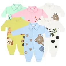 Macacão Estampado Suedine Roupa Para Bebe Inverno Quentinho