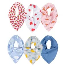 Babador Bandana Para Bebê Estampado Enxoval Menina e Menino
