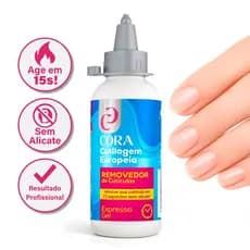 Removedor Rápido De Cutículas Kinq Gel 15 Segundos Cutilagem Europeia Sem Alicate 100ml Cora