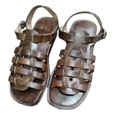 Sandália de Couro Rasterinha Masculino Franciscana Tradicional 4 TIRAS Marron