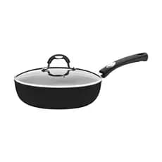 Frigideira Funda Tramontina Mônaco 24cm com Tampa de Vidro Preto