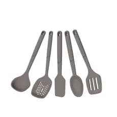 Jogo de Utensílios Tramontina Softta em Silicone Cinza 5 Peças