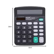 Calculadora Básica De Mesa 12 Dígitos 12cm x 16cm - Essencial para Trabalho e Estudo!