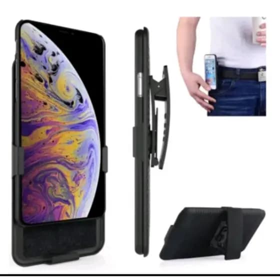 Capa Com Suporte de Cintura Motorola Moto G54 Capa Suporte Belt Clio Compatível com Motorola G54