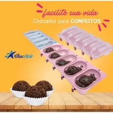 Chocalho Enrolador Boleador para Docinhos Brigadeiro Confeitos Bluestar