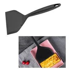 ESPATULA SILICONE PRETO LARGA