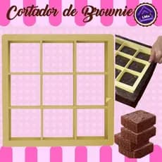 CORTADOR DE BROWNIE QUADRADO 9 CORTES 5X5 CM