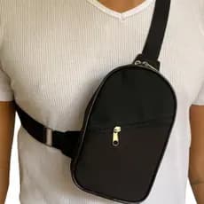 Bolsa Shoulder Bag com alça  Transversal e de Ombro Pochete Unissex