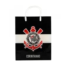 SACOLA CORINTHIANS PARA PRESENTE ORIGINAL DO CLUBE MEDIDAS 33x9x27cm
