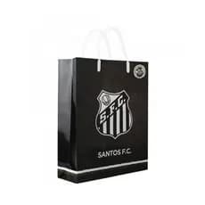SACOLA SANTOS FUTEBOL CLUBE ORIGINAL PARA PRESENTES E DATAS 33x9x27cm