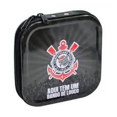 PORTA CD CORINTHIANS ORIGINAL 24CDS METAL