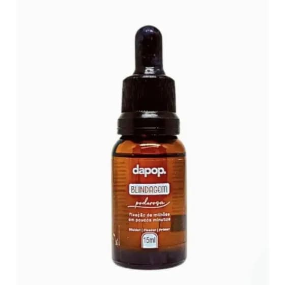 Blindagem Dapop 15ml. Blindagem fixadora Dapop. Fixador de maquiagem. Diluidor de maquiagem Dapop.