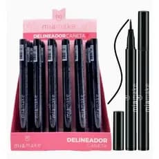 Caneta Delineadora Mia Make Preta. Delineador em caneta. Delineador Mia Make. Delineador