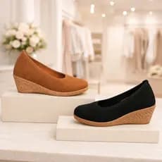 Kit 2 Pares Sandalia Feminino Espadrilhe Scarpin Salto Anabela Sapato Menina Chinelo Rasteira Papete Sandália