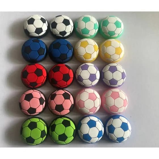 Par de Grip borracha Protetora de Silicone Futebol para Analógicos de Controles de PS5, PS4, Xbox Series, One e 360
