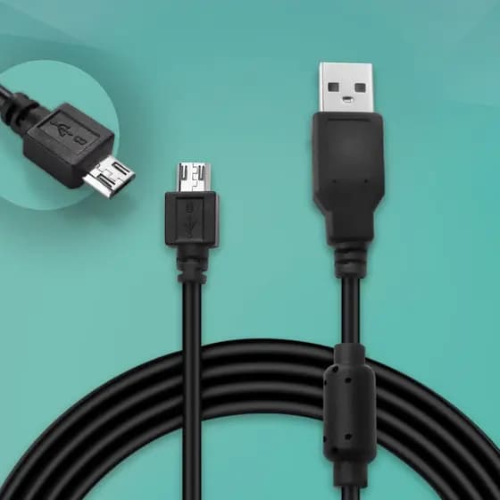 Cabo Usb V3 Para Carregar Controle De Ps4 Com 1.8 Metros V3