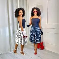 Vestido Midi Curto Tomara que Caia Feminino Anos 60 e 80 Moda Retrô
