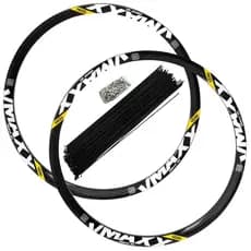 Par Aro 26 Roda Vzan Vmaxx DH Freio A Disco Com Raios e Niples