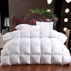 Pillow Top Casal Com Fibra 100%Siliconada Macio Muito Mais Conforto Edredom Dupla Face
