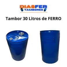 Tambor de Ferro 30 Litros Para Adaptação ou Reuso Carregar Liquidos, Fazer de Banco, Lixeira,  Churrasqueira