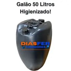 Galão 50 Litros Higienizado ideal para Transporte de Combustivel, Oleo, Alcool, Gasolina, Produtos Quimicos Galão Reforçado em perfeitas condições. Reuso Diasfer Tambores