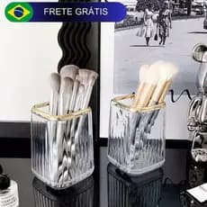 Organizador de maquiagem mesa para pincéis de maquiagem caneta lápis batom