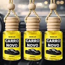 Kit 3 Aromatizantes Automotivos NEWCAR Cheirinho Carro Novo Essência Concentrada Aroma Duradouro