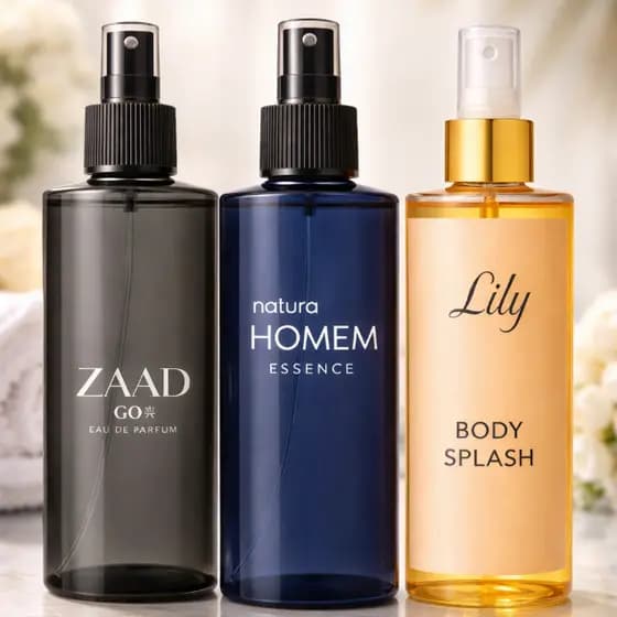 Kit 3 Perfumes Importados Homem Zaad e Lily Aromas Elegantes e Longa Duração Premium