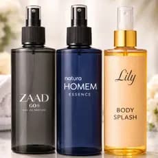Kit 3 Perfumes Importados Homem Zaad e Lily Aromas Elegantes e Longa Duração Premium