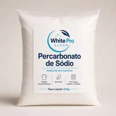 Percarbonato de Sódio White Pro 500g 100% Puro Limpeza Geral