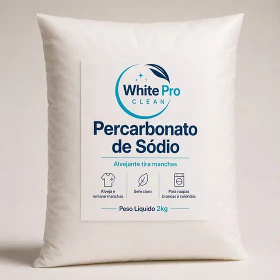 Percarbonato de Sódio White Pro 2kg 100% Puro Limpeza Geral