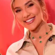 Colar Trevo Virginia Folheados a Ouro Fashion Dourado