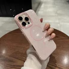 CAPA DURA  BRILHO COM MAGSAFE PARA IPHONE 11 12 13 14 15 16 Pro Max
