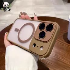Nova Capa Protetora Magnética Acrílica Para iPhone 17 16 15 14 13 12 Pro Max 16e Design Elegante Lente De Vidro