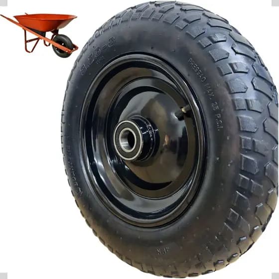 Roda Carrinho De Carga Armazém Mão 180kg Com Rolamento Esfera 25mm