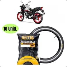 Kit 10 Câmaras de Ar Pneu Aro 18 Moto CG TITAN FAN