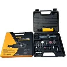Retífica Pneumática Mini Esmerilhadeira De Ar Com Maleta E Kit ROTTA376
