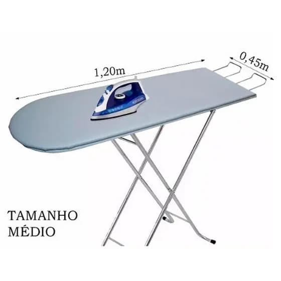 Forro para Tábua de Passar Roupas Impermeável com Ajustes 120cm (cod:megan)